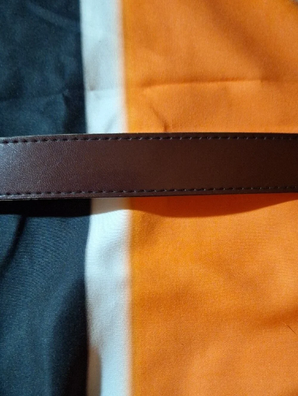 Classic Brown Leather Men's Belt